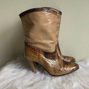 Fiammante snake print shoes boots size 6